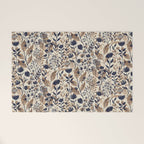 Moody Blooms Dark Neutral Welcome Mat Gallery Image 1