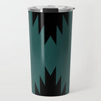 Geometric Southwestern Minimalism - Teal Green Travel Mug Gallery Image 1