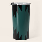 Geometric Southwestern Minimalism - Teal Green Travel Mug Gallery Image 3