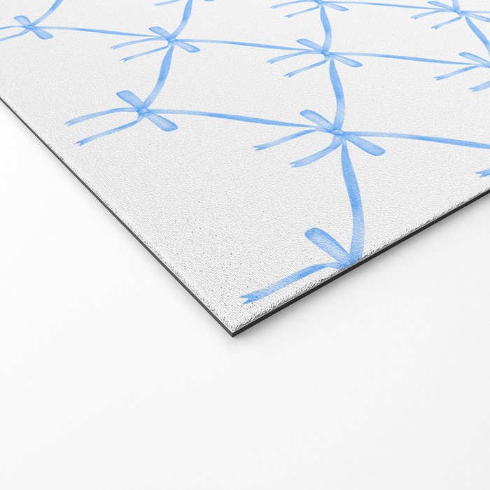 Bows & Ribbons Pattern VII Baby Blue Welcome Mat Gallery Image 2