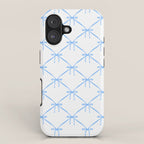 Bows & Ribbons Pattern VII Baby Blue iPhone Case Gallery Image 1