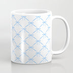 Bows & Ribbons Pattern VII Baby Blue Coffee Mug Gallery Image 1