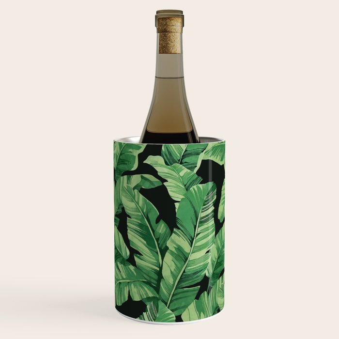 Tropical banana leaves II Wine Chiller Gallery Image 1