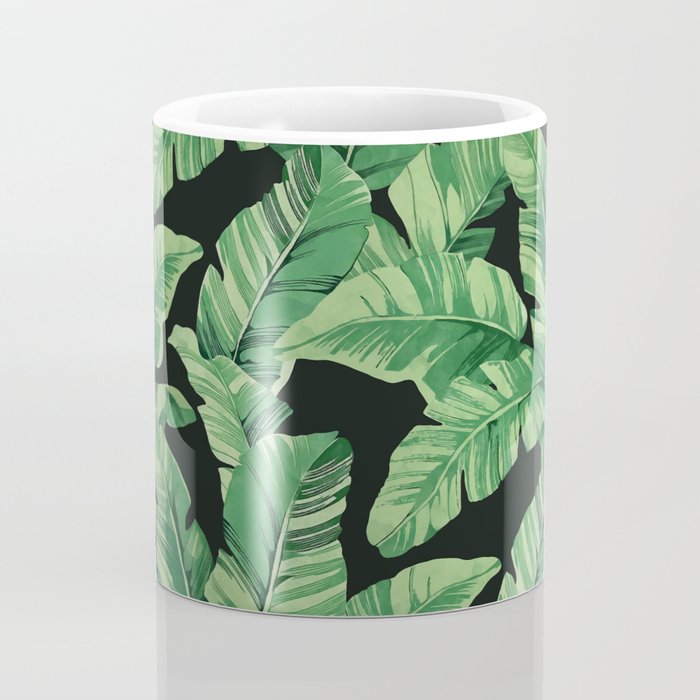 Tropical banana leaves II Coffee Mug Gallery Image 4