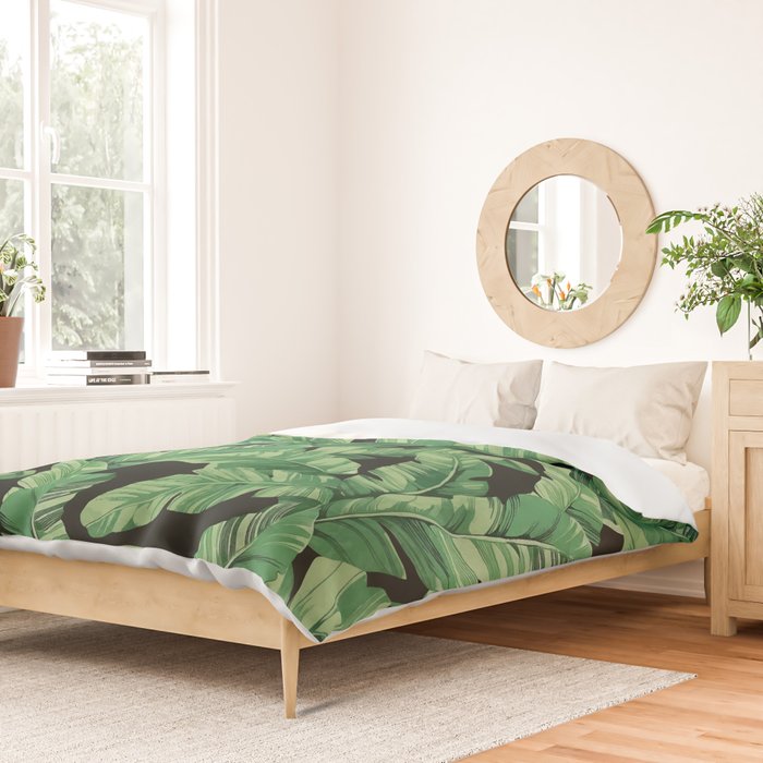 Tropical banana leaves II Duvet Cover Gallery Image 2