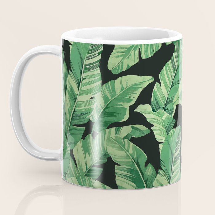 Tropical banana leaves II Coffee Mug Gallery Image 3
