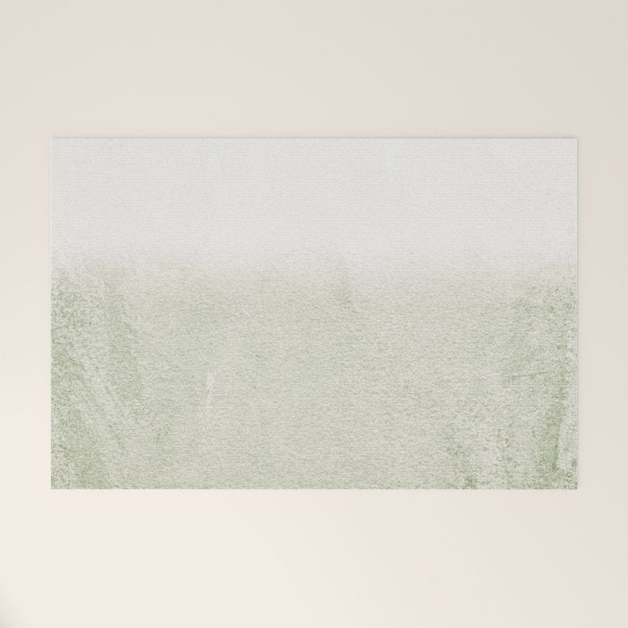 FADING GREEN SAGE Welcome Mat Gallery Image 1