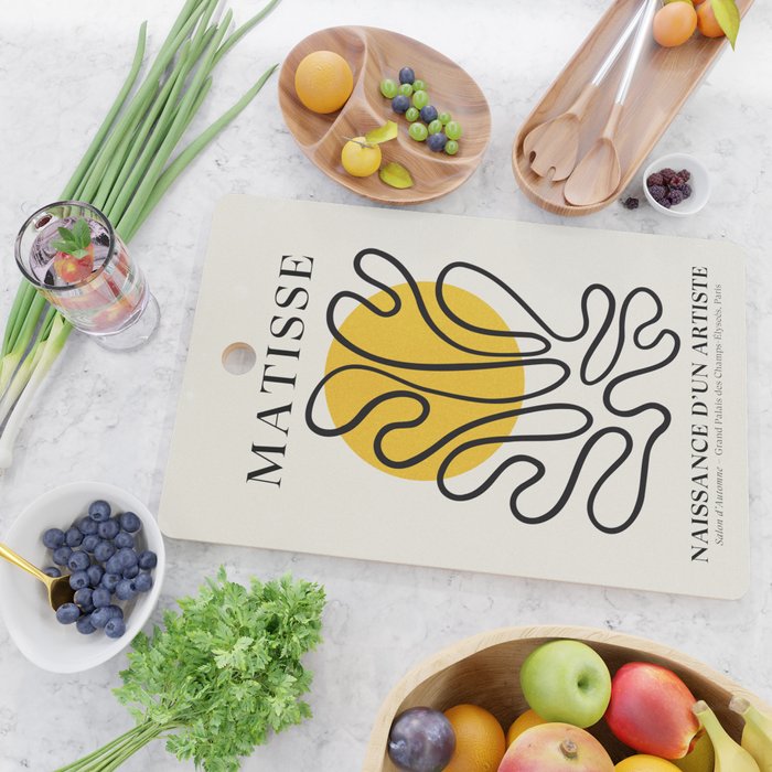 Sun Leaf: Matisse Edition | Mid Century Series Cutting Board Gallery Image 2