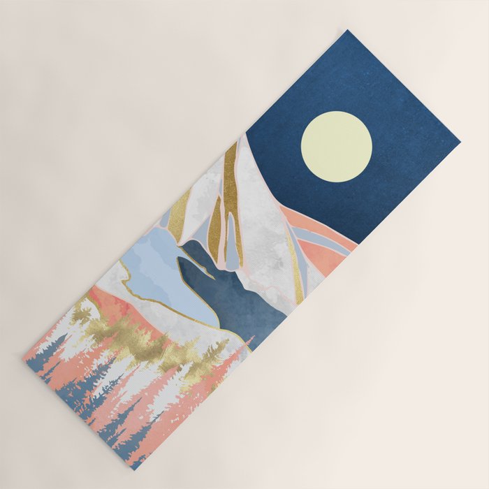 Lake Mountains Yoga Mat Gallery Image 1