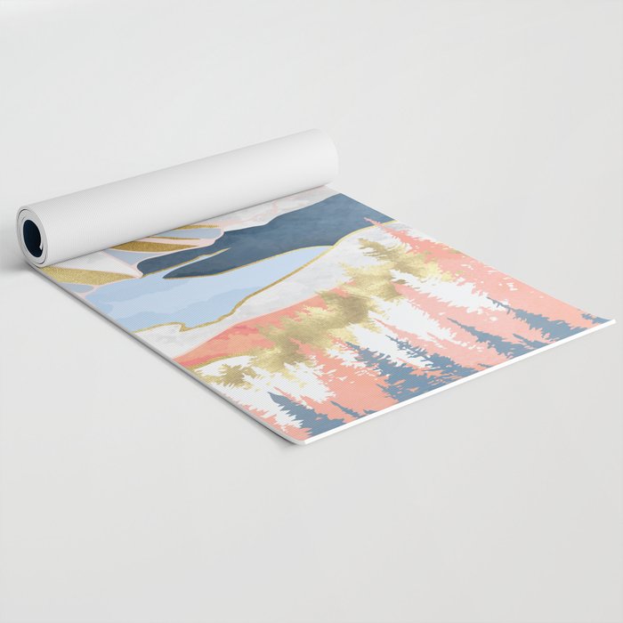 Lake Mountains Yoga Mat Gallery Image 2