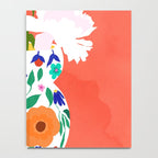 The Flowerpot, Floral Nature Watercolor Painting, Eclectic Bohemian Blossom Plants, Maximalism Contemporary Boho Notebook Gallery Image 4