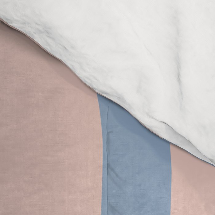 Modern Liquid Swirl Abstract Square in Pastel Blush Pink and Light Blue Comforter Gallery Image 4