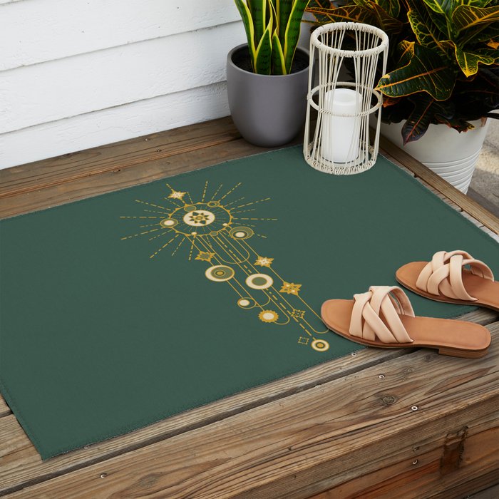 Writing on the sky Outdoor Rug Gallery Image 2