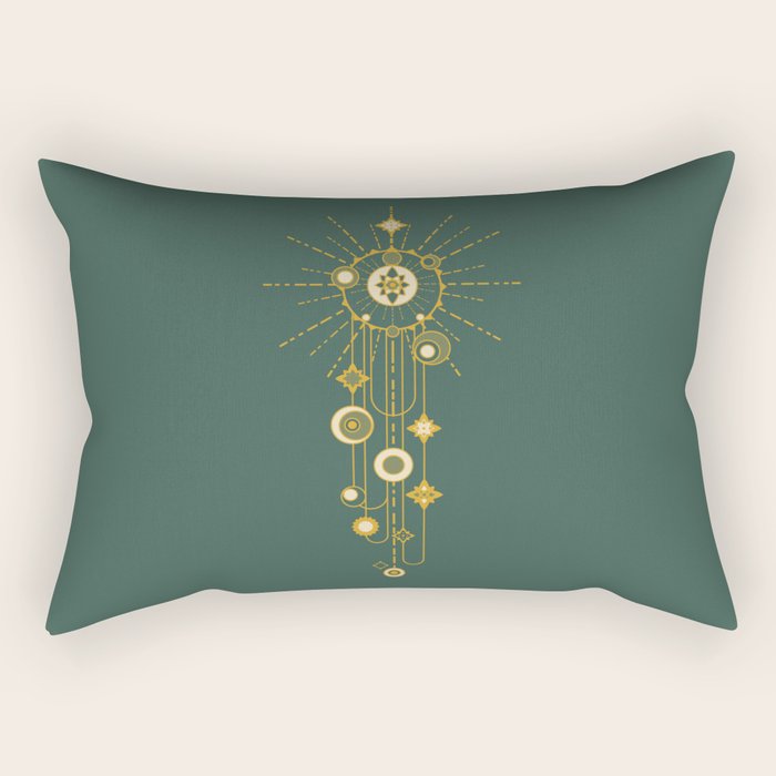 Writing on the sky Rectangular Pillow Gallery Image 1