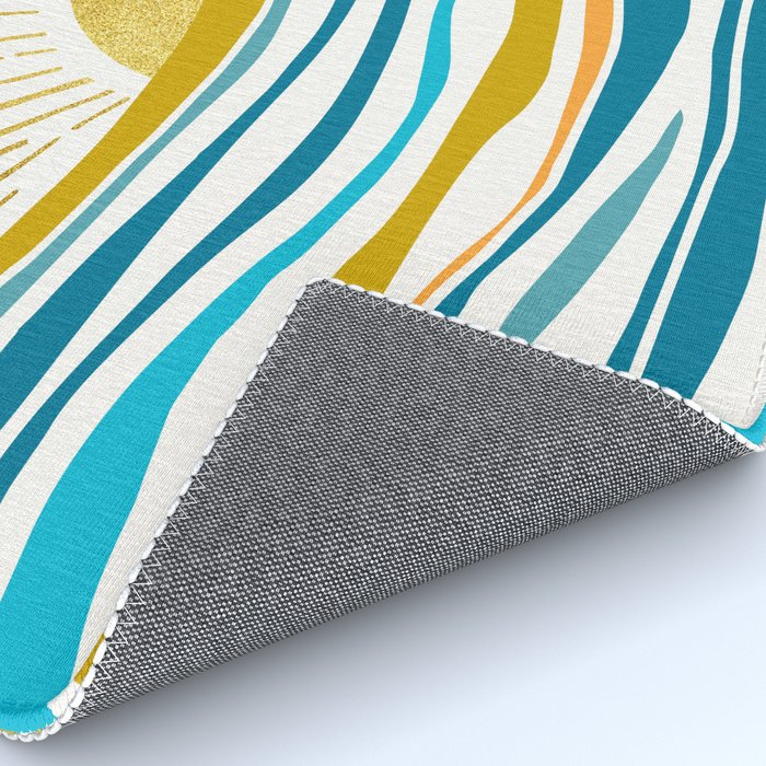 Sunrise At Sea Abstract Landscape Rug Gallery Image 4