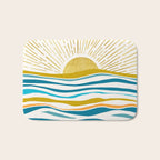 Sunrise At Sea Abstract Landscape Bath Mat Gallery Image 1