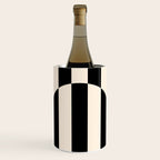 Striped Archway Pattern in Black and Almond Cream Wine Chiller Gallery Image 1