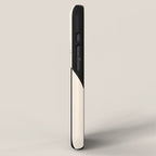 Striped Archway Pattern in Black and Almond Cream iPhone Case Gallery Image 2