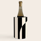 Striped Archway Pattern in Black and Almond Cream Wine Chiller Gallery Image 2