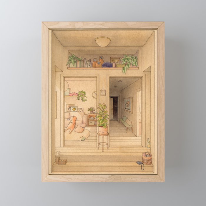 Two Doors Mini Art Print Gallery Image 1