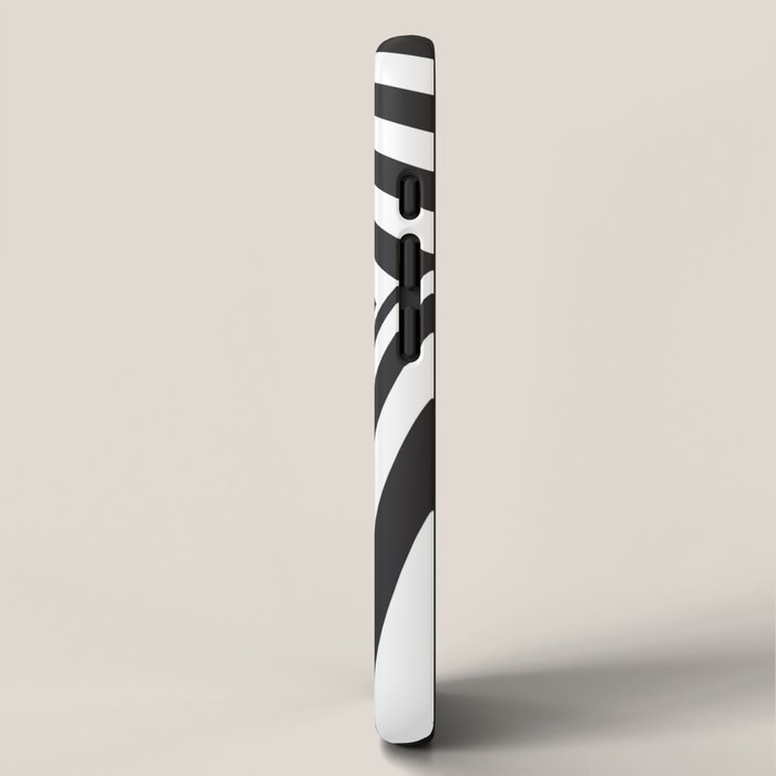 Black And  White Pop Art Optical Illusion iPhone Case Gallery Image 2