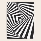 Black And  White Pop Art Optical Illusion Poster Gallery Image 4