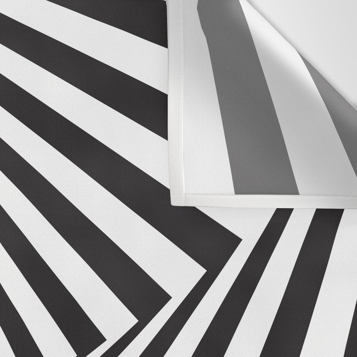 Black And  White Pop Art Optical Illusion Wall Tapestry Gallery Image 3