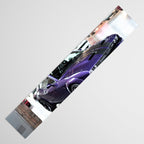 Purple Challenger Hellcat Demon color photograph / photography / poster Table Runner Gallery Image 3