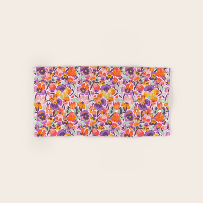 Pansies Bath Towel Gallery Image 1