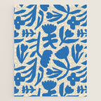 Blue flower nature art pattern Jigsaw Puzzle Gallery Image 1