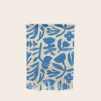 Blue flower nature art pattern Wall Hanging Gallery Image 1