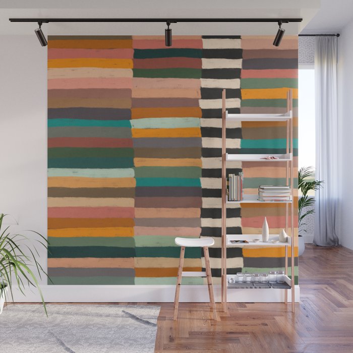 Mix of Stripes #8 Wall Mural Gallery Image 1
