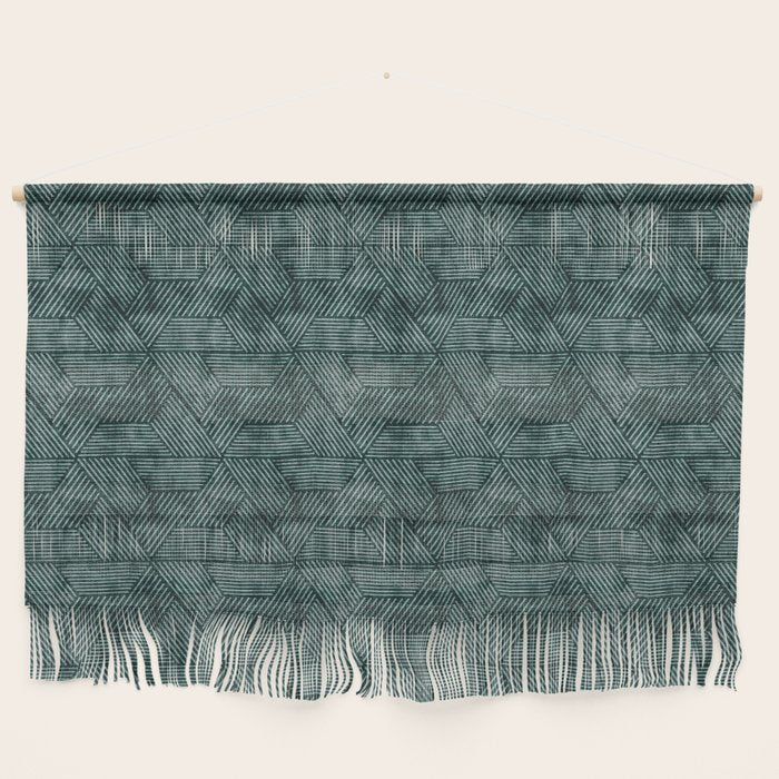 Cadence Triangles - Dark Green Wall Hanging
