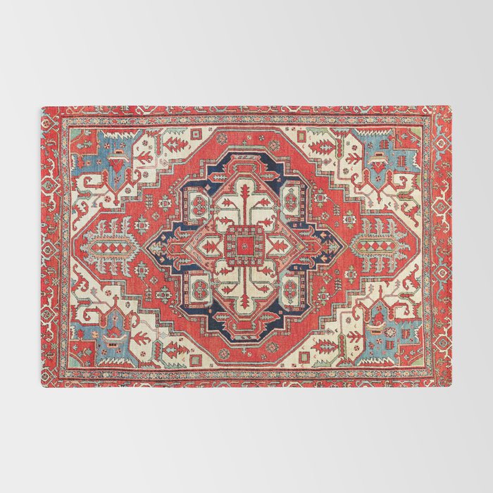 Heriz Azerbaijan Northwest Persian Carpet Print Rug Gallery Image 2