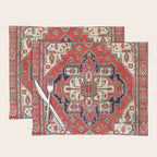 Heriz Azerbaijan Northwest Persian Carpet Print Placemat Gallery Image 1