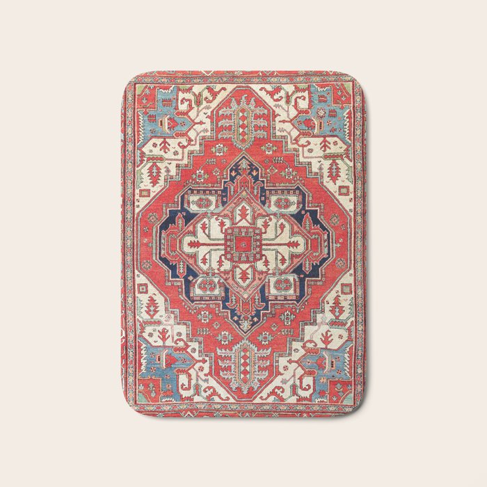 Heriz Azerbaijan Northwest Persian Carpet Print Bath Mat Gallery Image 1