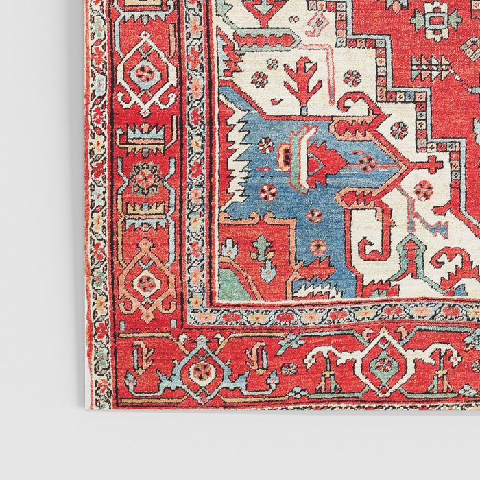 Heriz Azerbaijan Northwest Persian Carpet Print Poster Gallery Image 3