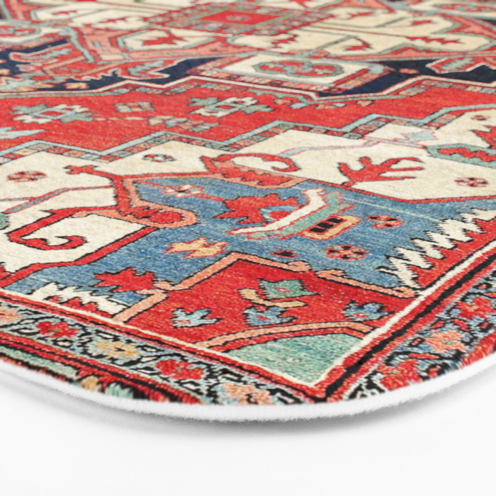Heriz Azerbaijan Northwest Persian Carpet Print Bath Mat Gallery Image 3