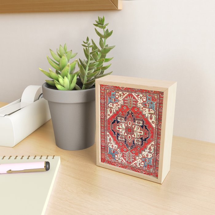 Heriz Azerbaijan Northwest Persian Carpet Print Mini Art Print Gallery Image 2