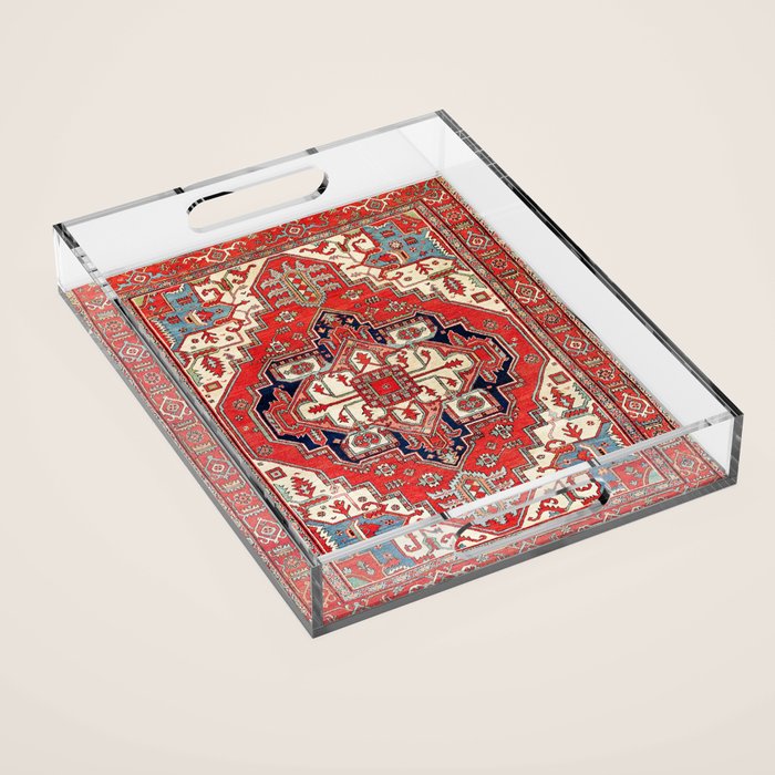 Heriz Azerbaijan Northwest Persian Carpet Print Acrylic Tray Gallery Image 1