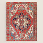 Heriz Azerbaijan Northwest Persian Carpet Print Jigsaw Puzzle Gallery Image 1