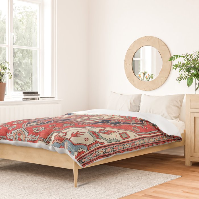 Heriz Azerbaijan Northwest Persian Carpet Print Duvet Cover Gallery Image 2