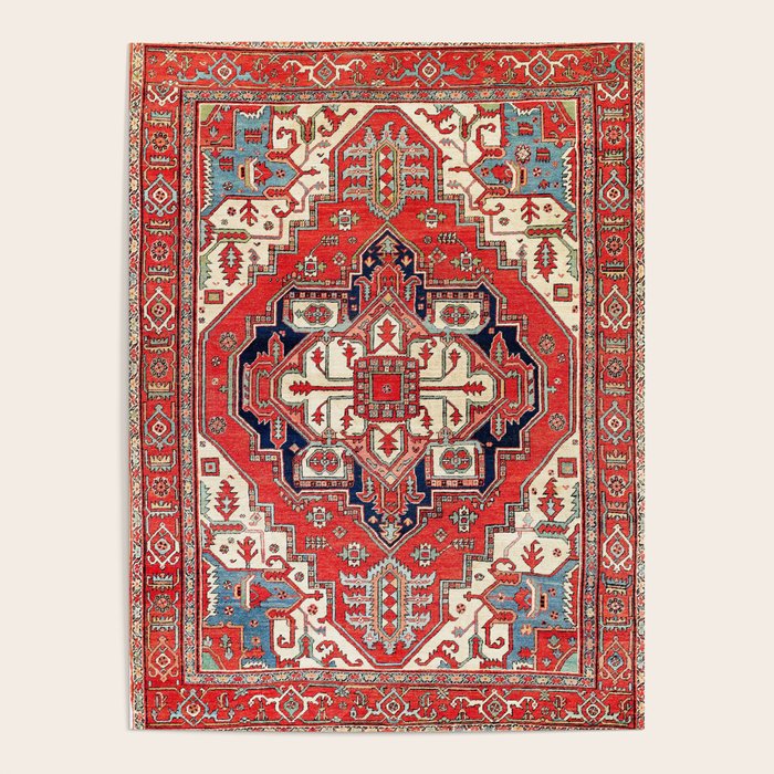 Heriz Azerbaijan Northwest Persian Carpet Print Poster Gallery Image 4
