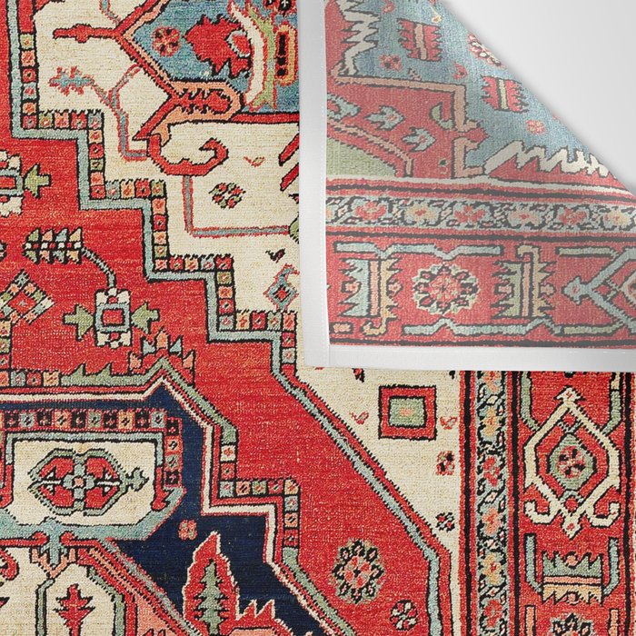 Heriz Azerbaijan Northwest Persian Carpet Print Wall Tapestry Gallery Image 3