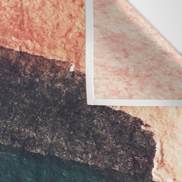 Thunder&Lightning {3}: Minimal watercolor abstract in pinks, blues, and greens Wall Tapestry Gallery Image 3