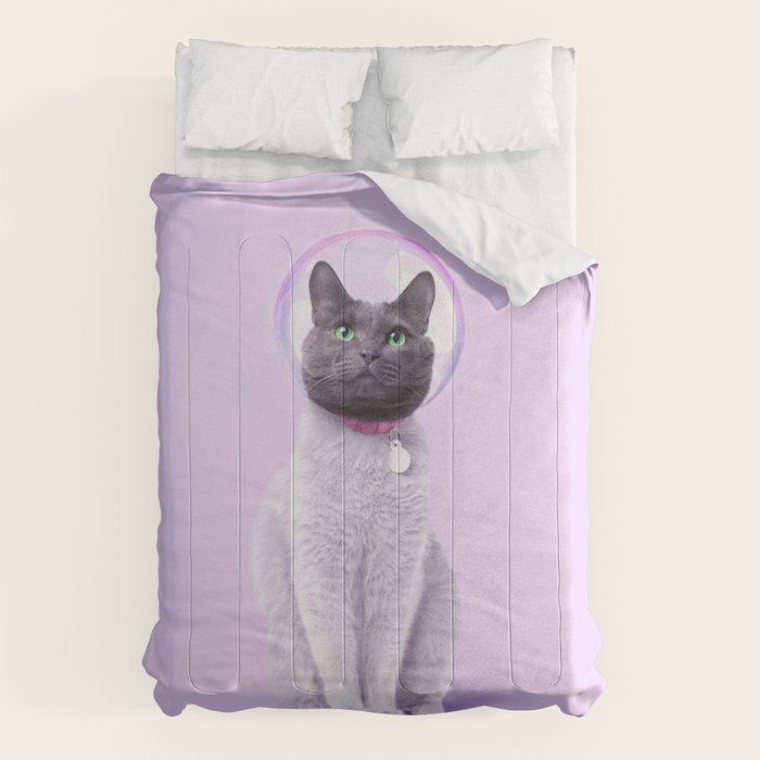 SPACE CAT Comforter Gallery Image 6