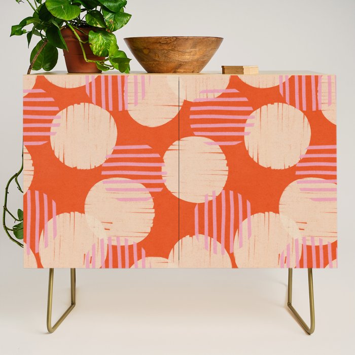Abstract Summer Pattern #2 Credenza Gallery Image 1