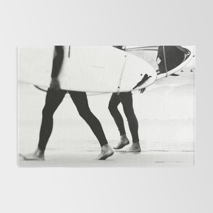 Catch a Wave Print - abstract black white surf board photography - Cool Surfers Print - Beach Decor Rug Gallery Image 2