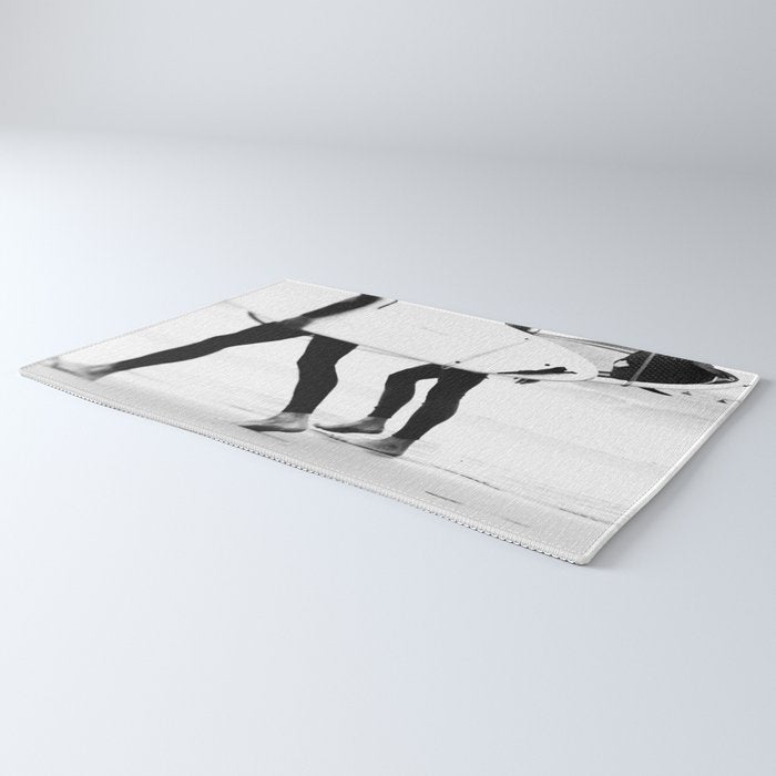 Catch a Wave Print - abstract black white surf board photography - Cool Surfers Print - Beach Decor Rug Gallery Image 3