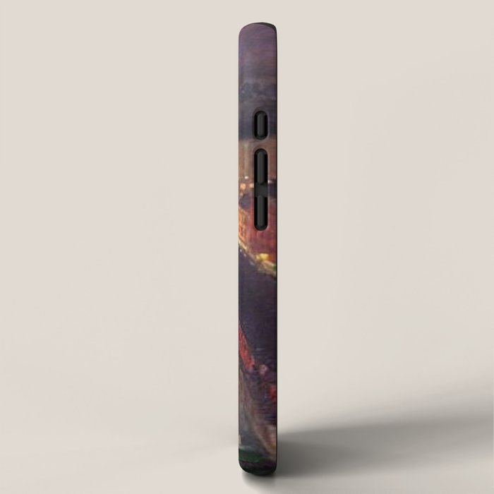 'The City from Greenwich Village' New York City subway cityscape by John French Sloan iPhone Case Gallery Image 2